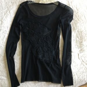 Sheer Black Top